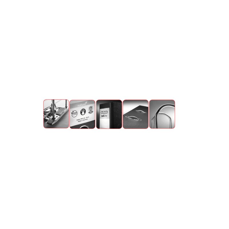 herlitz classeur suspendu maX.file, noir, 70 mm